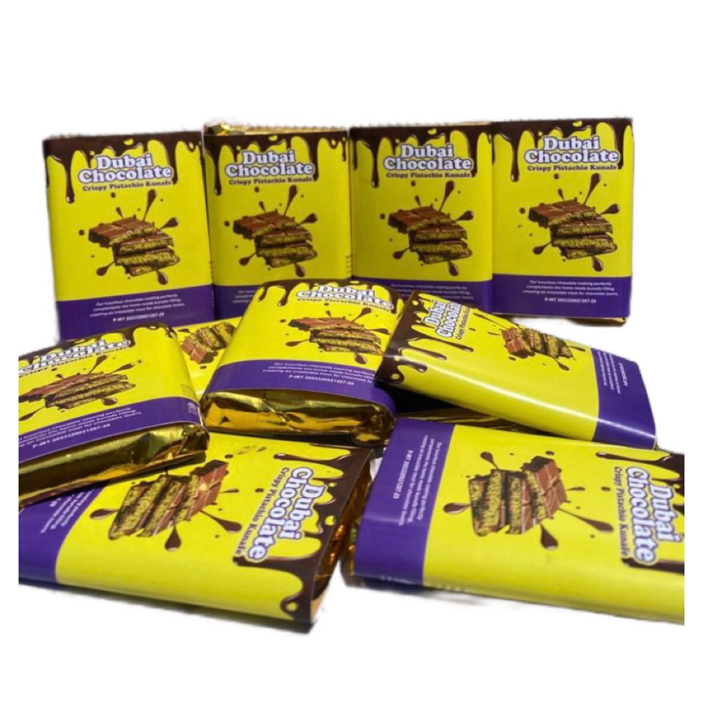 

[80gr] COKLAT DUBAI MINI ISI KUNAFA PISTACHIO VIRAL