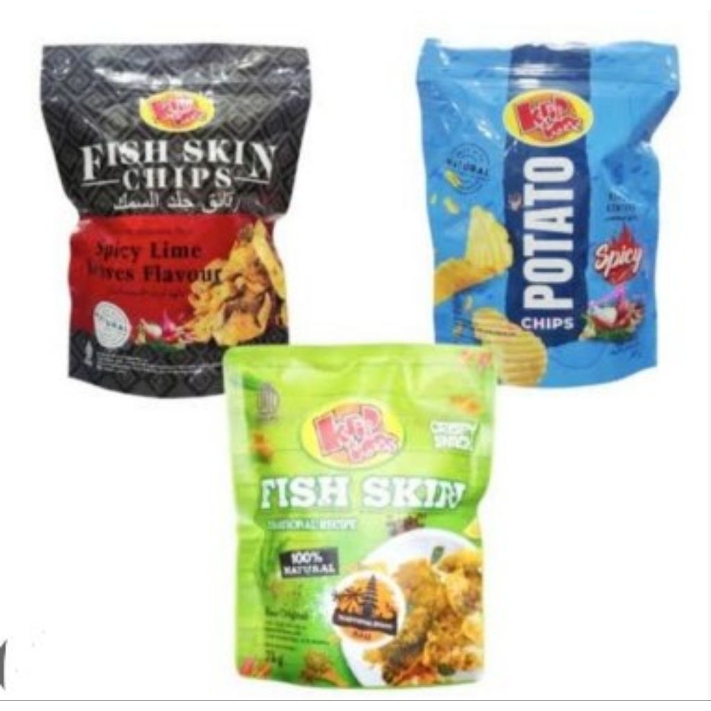 Krip toss kulit ikan / snack krip toss kulit ikan / skin fish