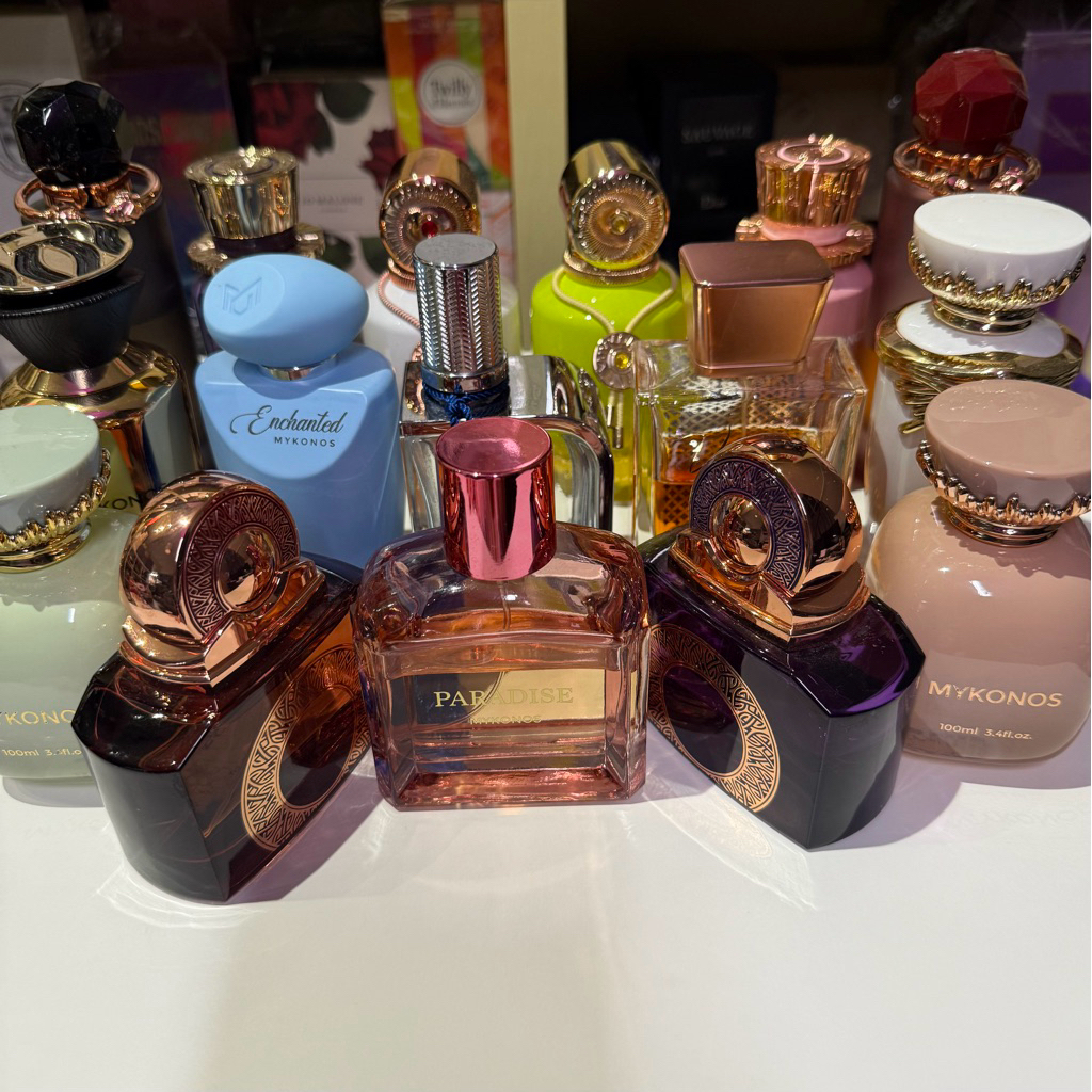 Preloved Mykonos kemasan 100mL TEA POETRY AFFAIR SATIN BLANC ZORA SANSA