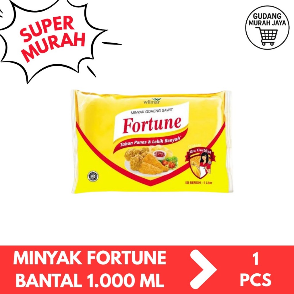 

Minyak Goreng Fortune Bantal 1 Liter | LANGSUNG KIRIM TANPA PO