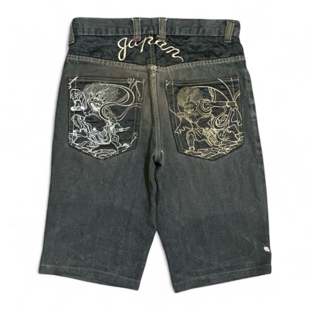 Y2K Dragon jeans short like dogtown jnco jorts