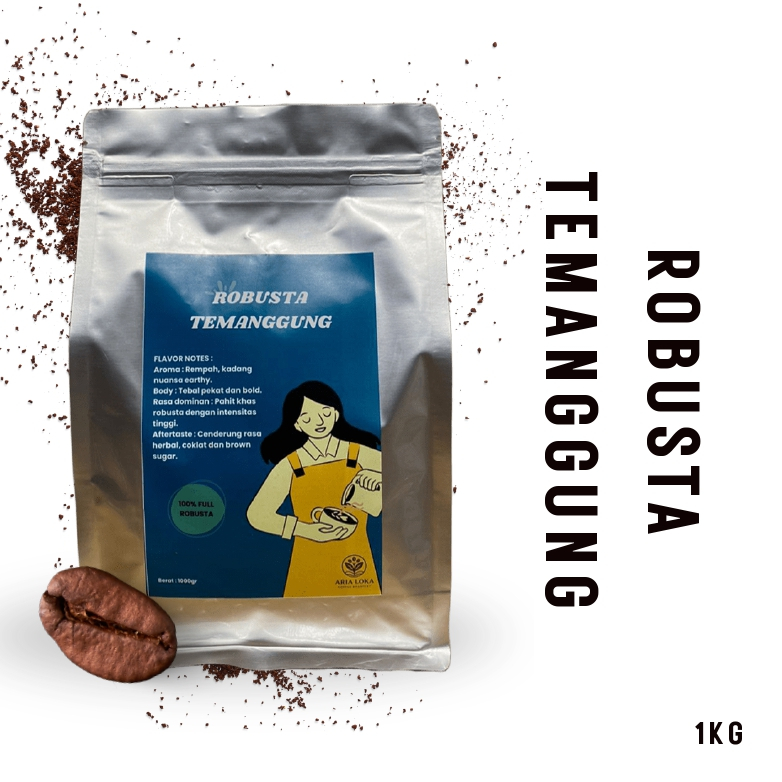 

Aria Loka Kopi Robusta Temanggung 1kg - Fresh Roast Coffee
