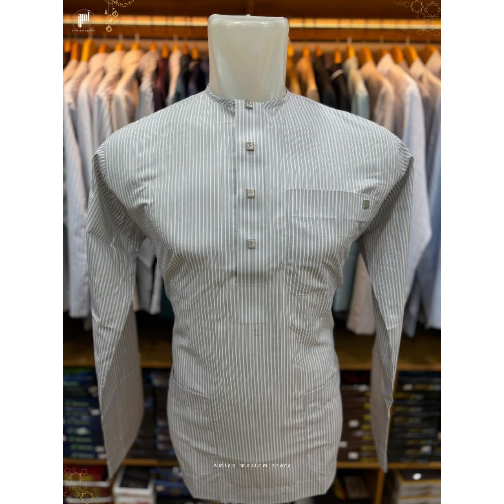 KOKO OBLONG/KOKO KERAH OBLONG AR-ROYAN MOTIF SALUR TERBARU