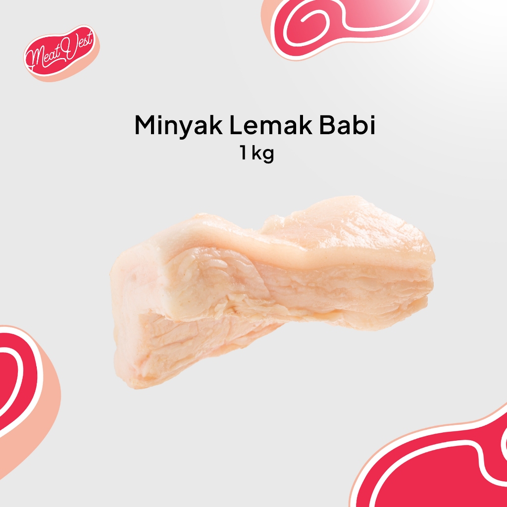 

MeatVest - Minyak / Lemak Babi Bawah Kulit 1 Kg