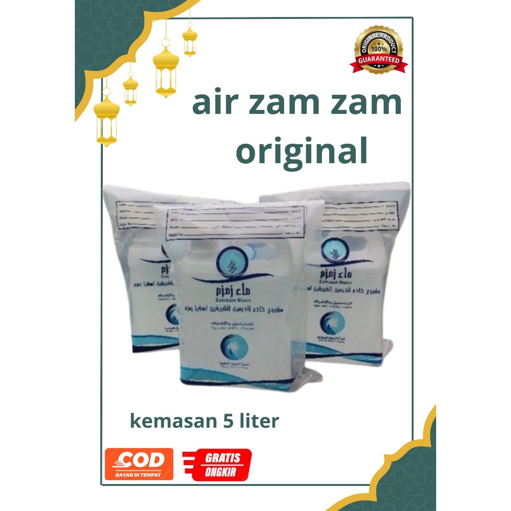 

Air Zamzam Original 5 Liter Suci Dari Masjidil Haram