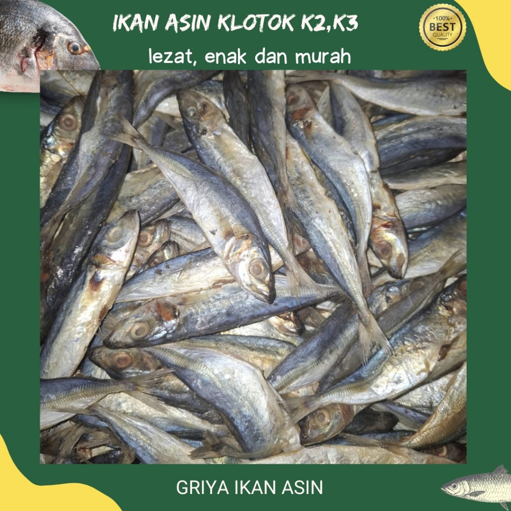 

Promo Ikan asin klotok k2 1 kg / ikan asin layang 1 kg termurah / ikan asin klotok 1 kg/ikan asin beggol