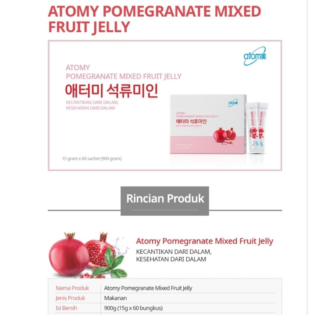 

Atomy Pomegranate Mixed Fruit Jelly