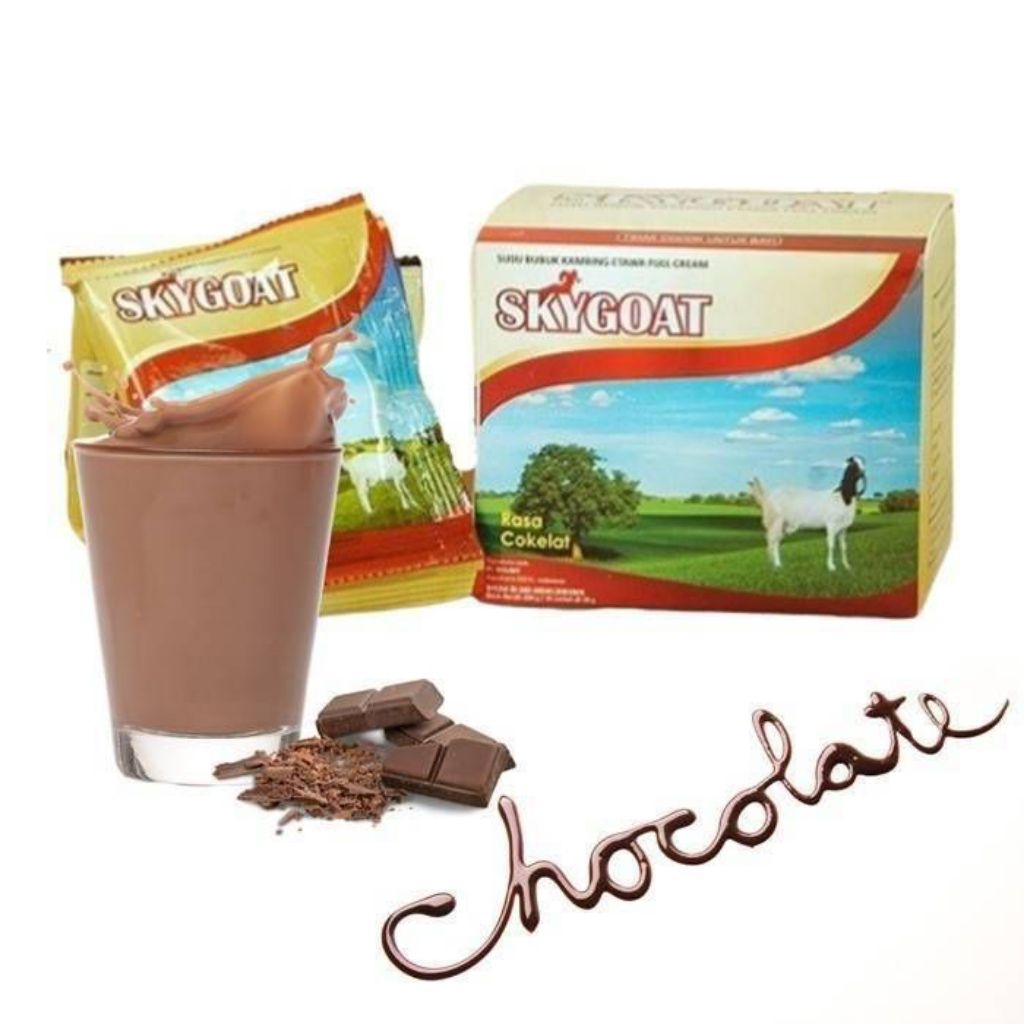 

Skygoat Susu Bubuk Kambing Etawa Rasa Coklat Original 100%