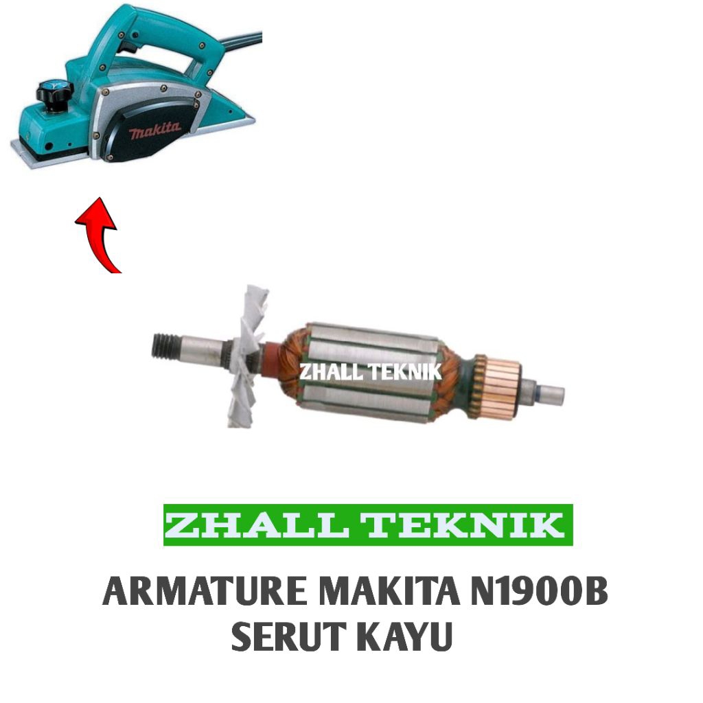 Armature untuk mesin Serut Kayu Makita n1900b Angker Ketam kayu Pleaner Makita n1900b