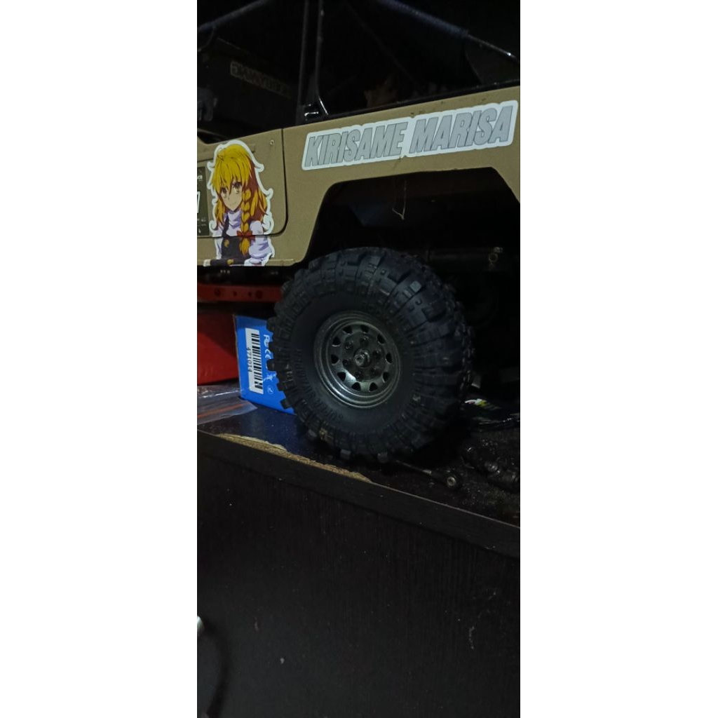 velg beadlock metal 1.9 + ban super swamper 110mm