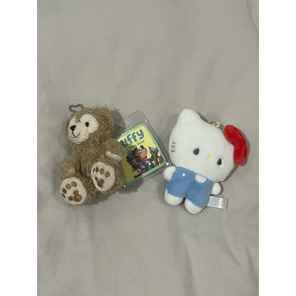 plush keychain || mochipan hello kitty and duffy official