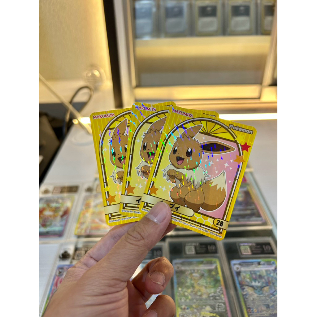 eevee Marumiya HOLO 1 kartu POKEMON tcg card set japan japanese/ english NON (indonesia box sr hr sa