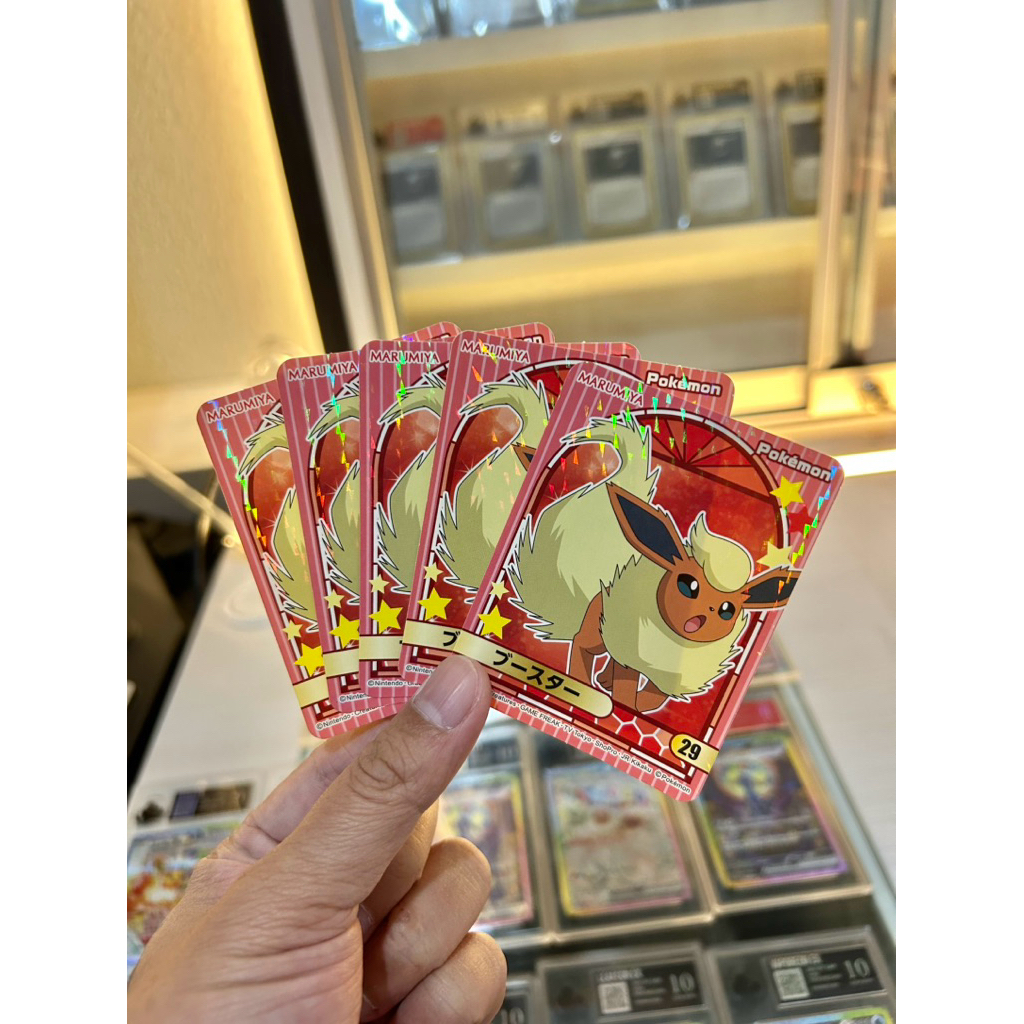 flareon Marumiya HOLO 1 kartu POKEMON tcg card set japan japanese/ english NON (indonesia box sr hr 
