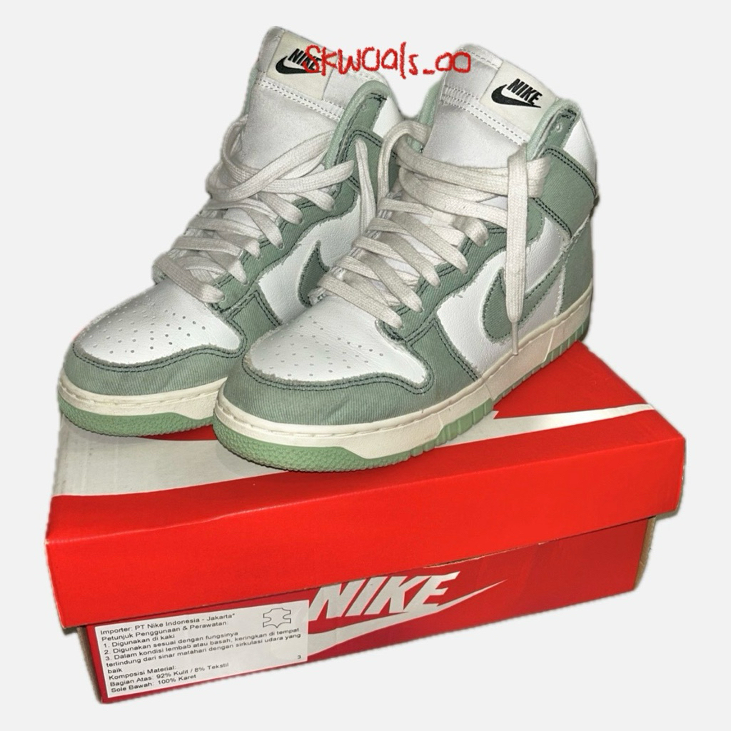 prelove nike dunk high “enamel green” ori/auth