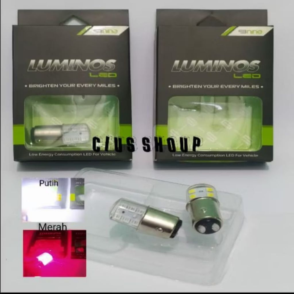 LAMPU STOP REM S25 12MATA TIDAK KEDIP ORIGINAL NINE LUMINOS