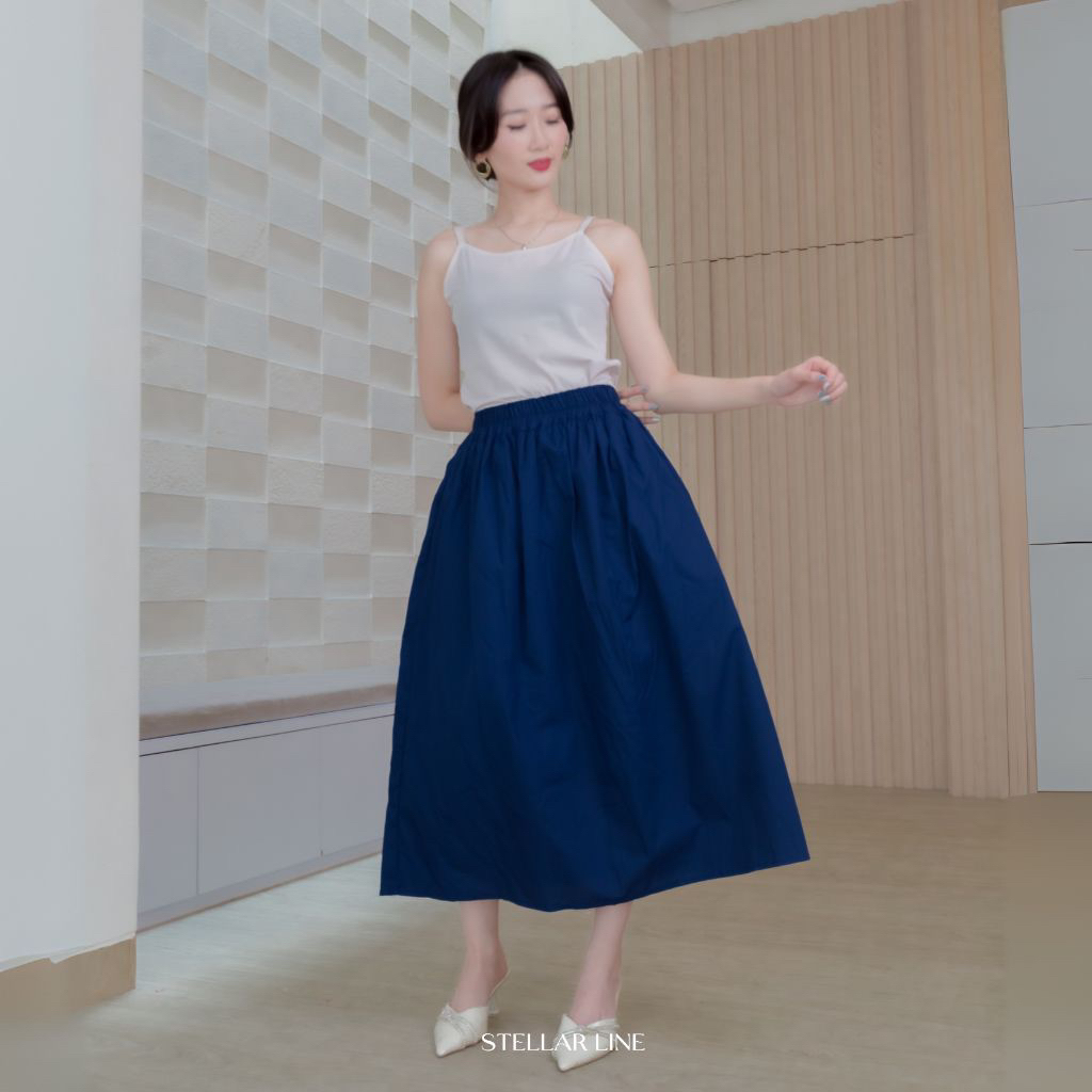 Rok Lily Katun Jepang Premium Rok Casual Bawahan Katun