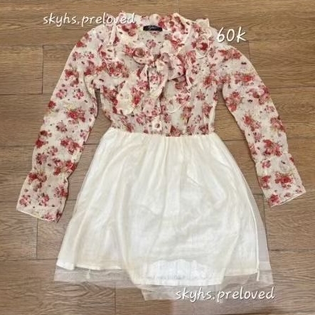Korean Floral Dress