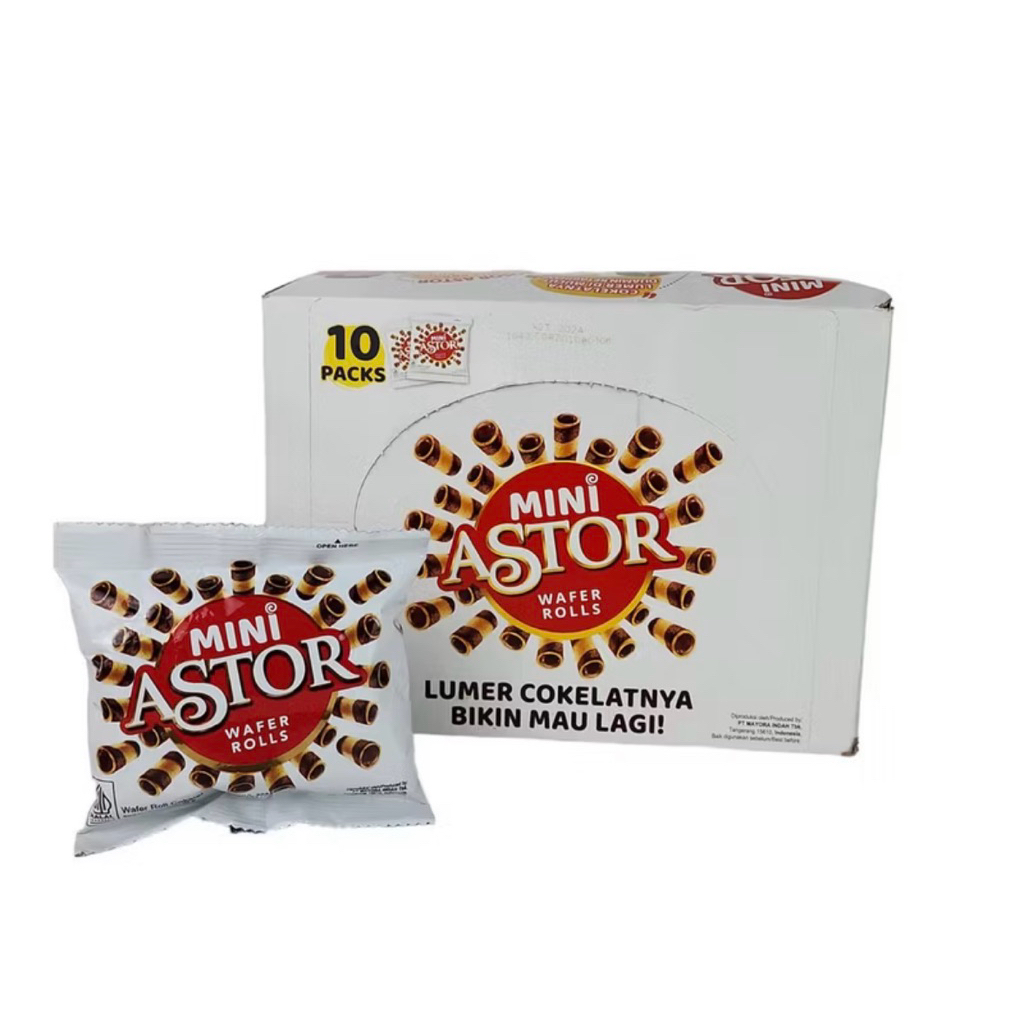 

Astor Mini Wafer Rolls 1 Box isi 10 Pcs @20gr