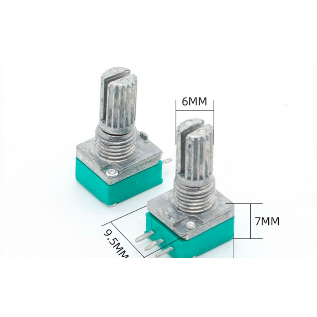 Potensiometer MONO RK097N Potensio Meter Volume Audio Hijau Linear Seal RK097N