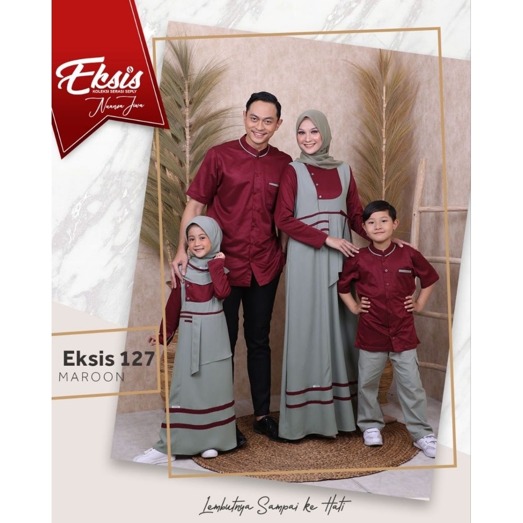 Gissel 294 Maroon | Gamis Seply Ethica Fashion