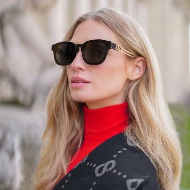 Luca Sunglasses Buttonscarves Kacamata Anti Radiasi Black