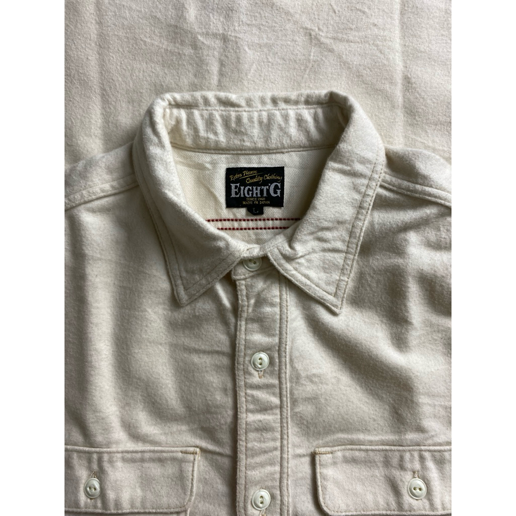 Eight’G Wool Chambray Shirt Japan Made