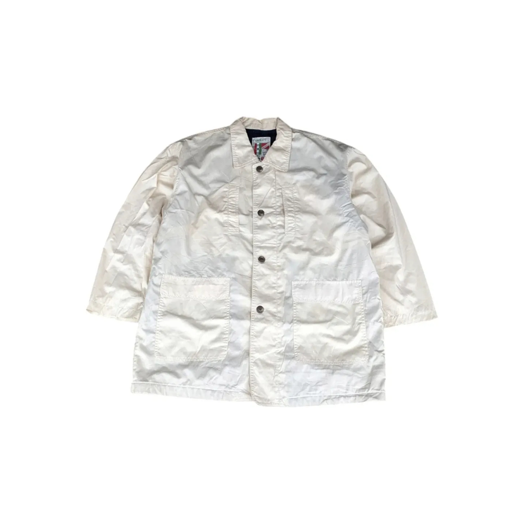 ABURAYSHA JAPAN - Jaket Coat Jaket Parka Pria Broken White Inner full Tartan Size XL