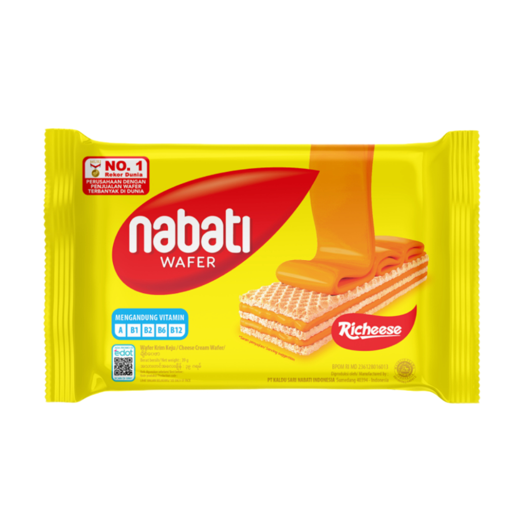 Richeese Wafer Nabati All Varian 40 gram 1 dus isi 80