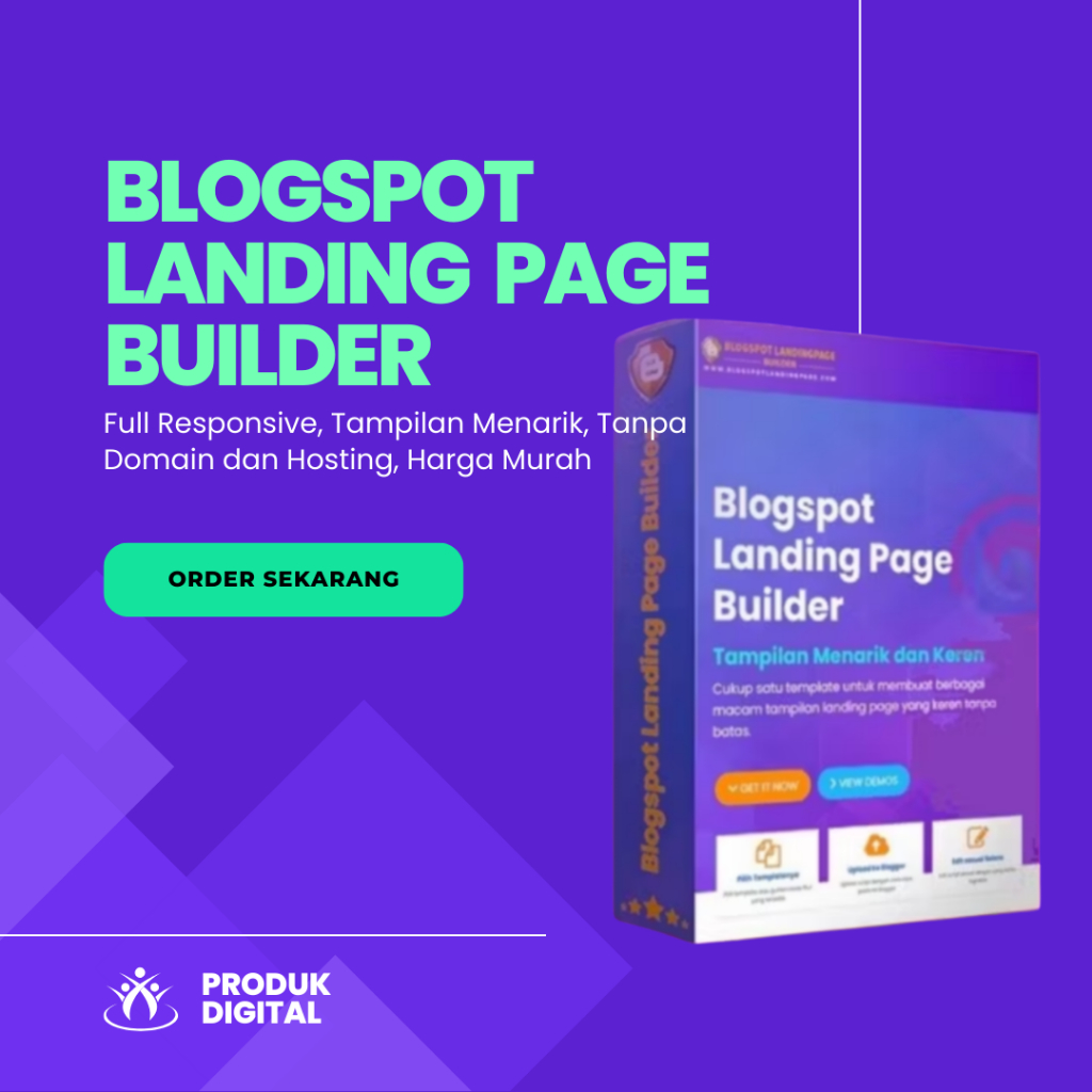 Blogspot Landing Page Template - Unlimited Keren Design for Blogger Template