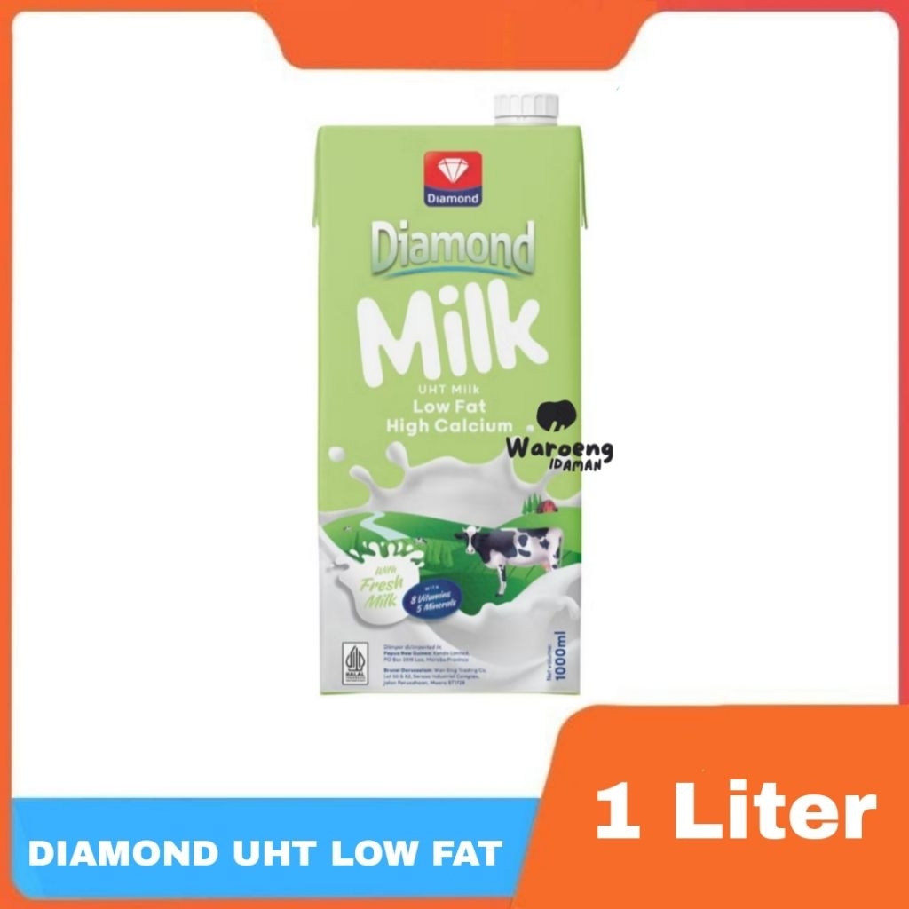 

Diamond Susu UHT Low Fat High Calsium / Susu Cair