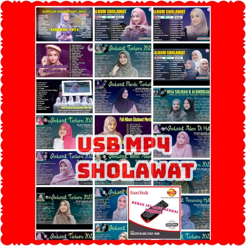 MP3 MP4 MP5 DVD VCD-FLASHDISK ISI LAGU DAN VIDEOO-FLASHDISK LAGU SHOLAWAT LENGKAP-FLASHDISK LAGU SHO
