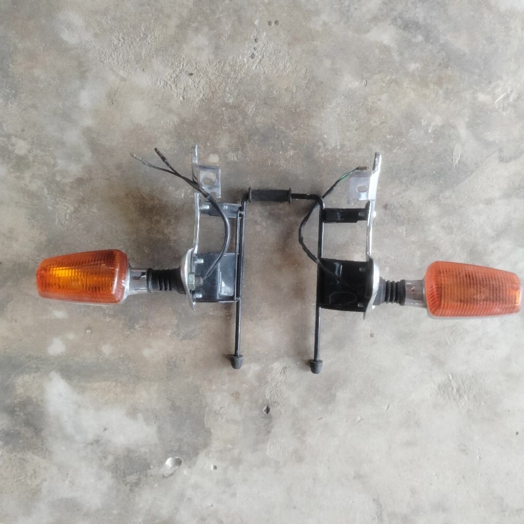 Breket lampu depan rx king original copotan set lampu sein