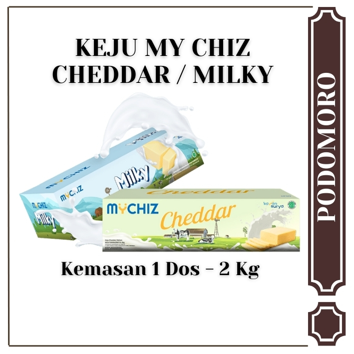 

Keju Cheddar / Milky My Chiz Keju Block Kemasan 2 Kg