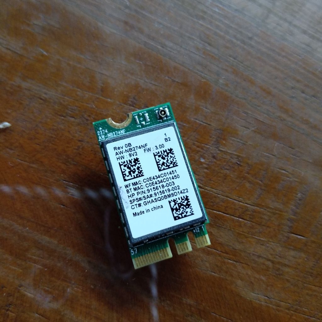 wifi card laptop hp 14s cf1046tu