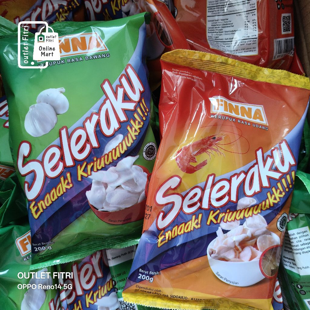 

[200gr] FINNA Seleraku Kerupuk Mentah