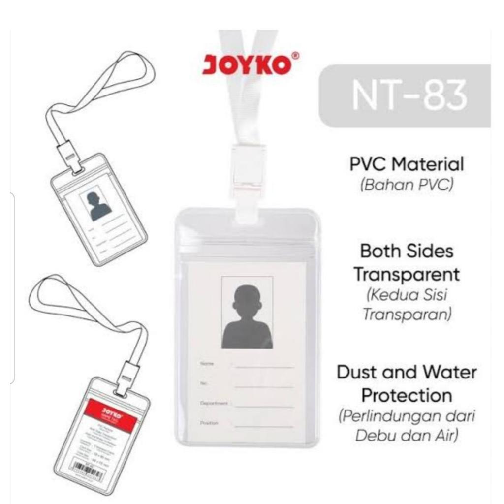 

JOYKO Name Tag / Lanyard NT-83 Plastic Bening