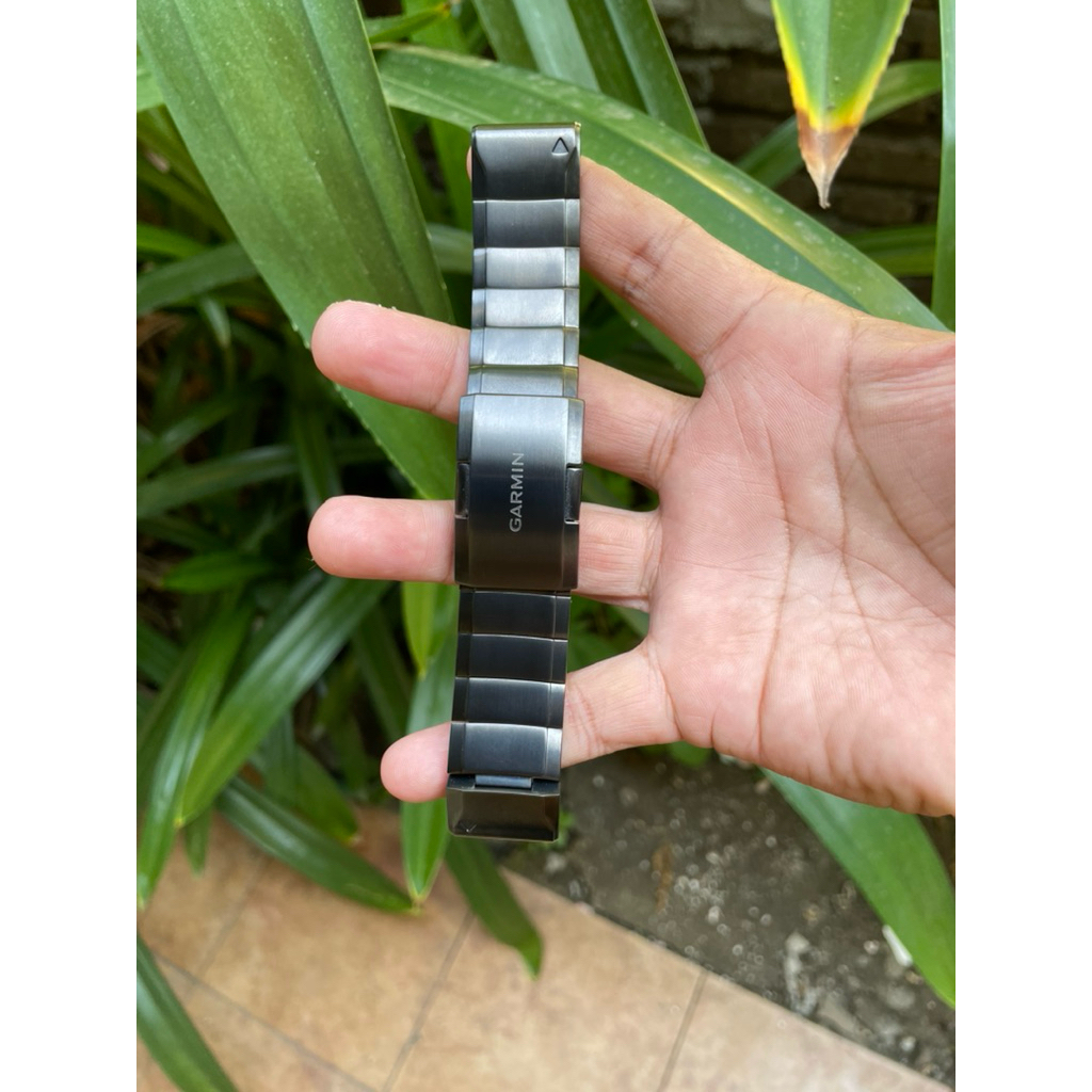 strap original Quickfit DLC TITANIUM GARMIN 26mm dan 22mm