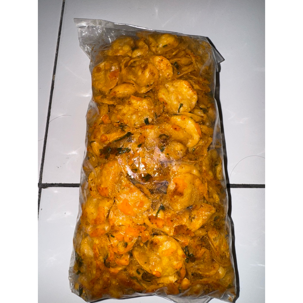 

KEPROS pedas asin daun jeruk bikin nagih