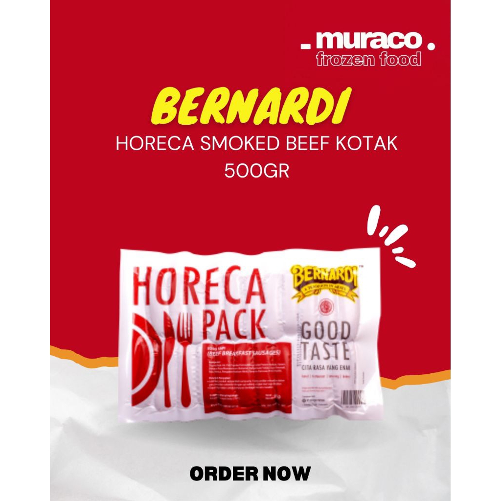 

Bernardi Horeca Pack Smoked Beef Kotak 500gr