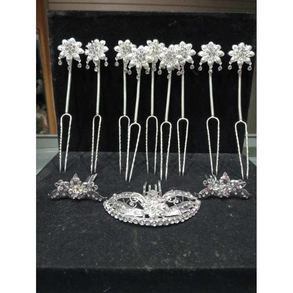 set mentul jawa | kembang goyang|silver premium