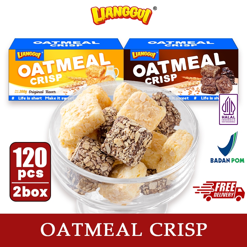 

Lianggui - Biskuit Oat Crisp choco HALAL - Cemilan Sehat, Snack Diet Gandum Snack Sehat Terlaris