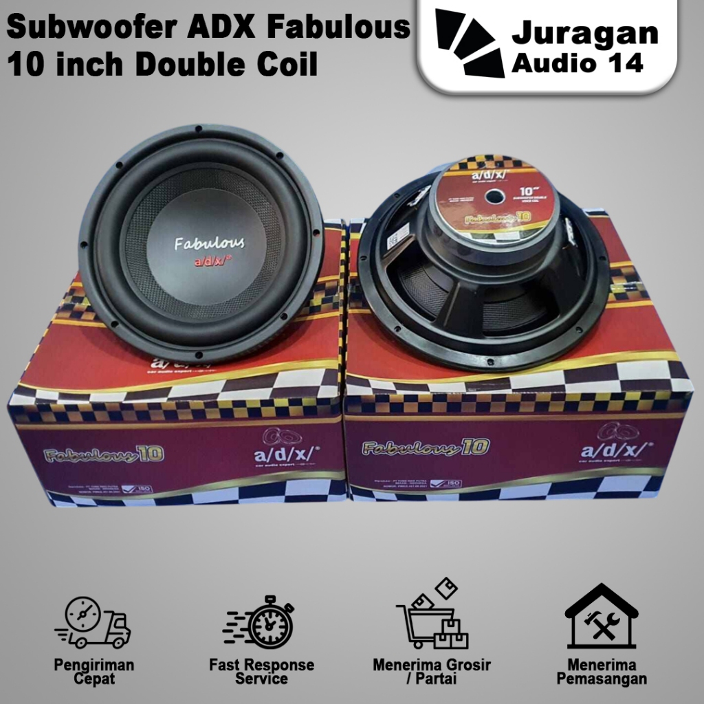 Subwoofer ADX Fabulous 10 Inch Double Coil 120mm