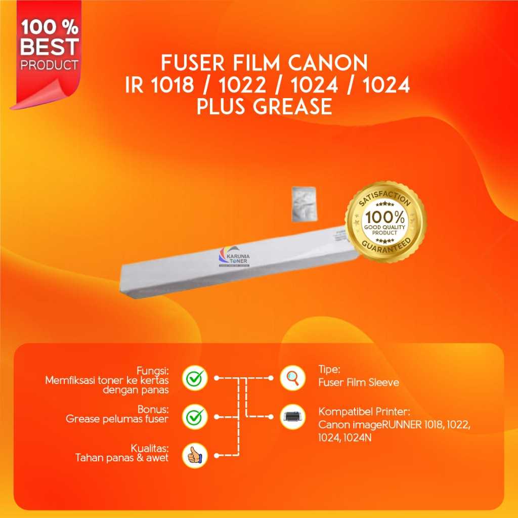 FIXING FUSER FILM CANON IR1022 IR1024 IR1018 IR-1022 IR-1024  IR-1018