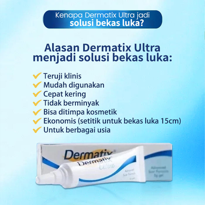New CODDermatix Penghilang Bekas Luka Koreng Cepat Kering Advanced Scar Gel Dermatik Obat Bekas Luka