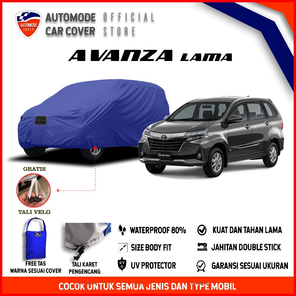Sarung Mobil Avanza 2004-2011 Cover Mobil Avanza Selimut Mobil Avanza Wtaerproof Tahan Panas Anti Uv