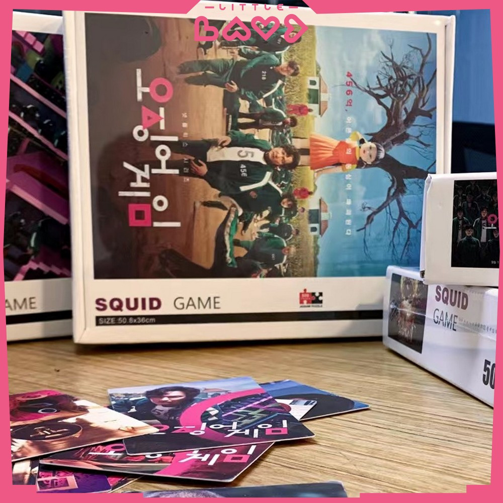 Puzzle Susun Gambar Squid Game Isi 500Pcs / Mainan Edukasi Anak Puzzle Jigsaw Squid Game / Gift Puzzle Little Lovee M220