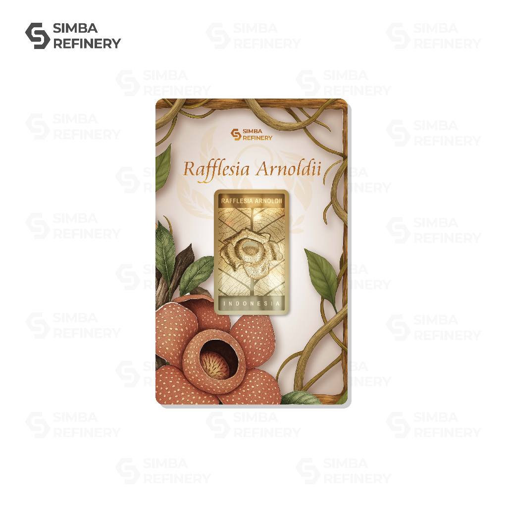 Simba Refinery Logam Mulia 10 Gram Series Nusantara (Rafflesia Arnoldii)