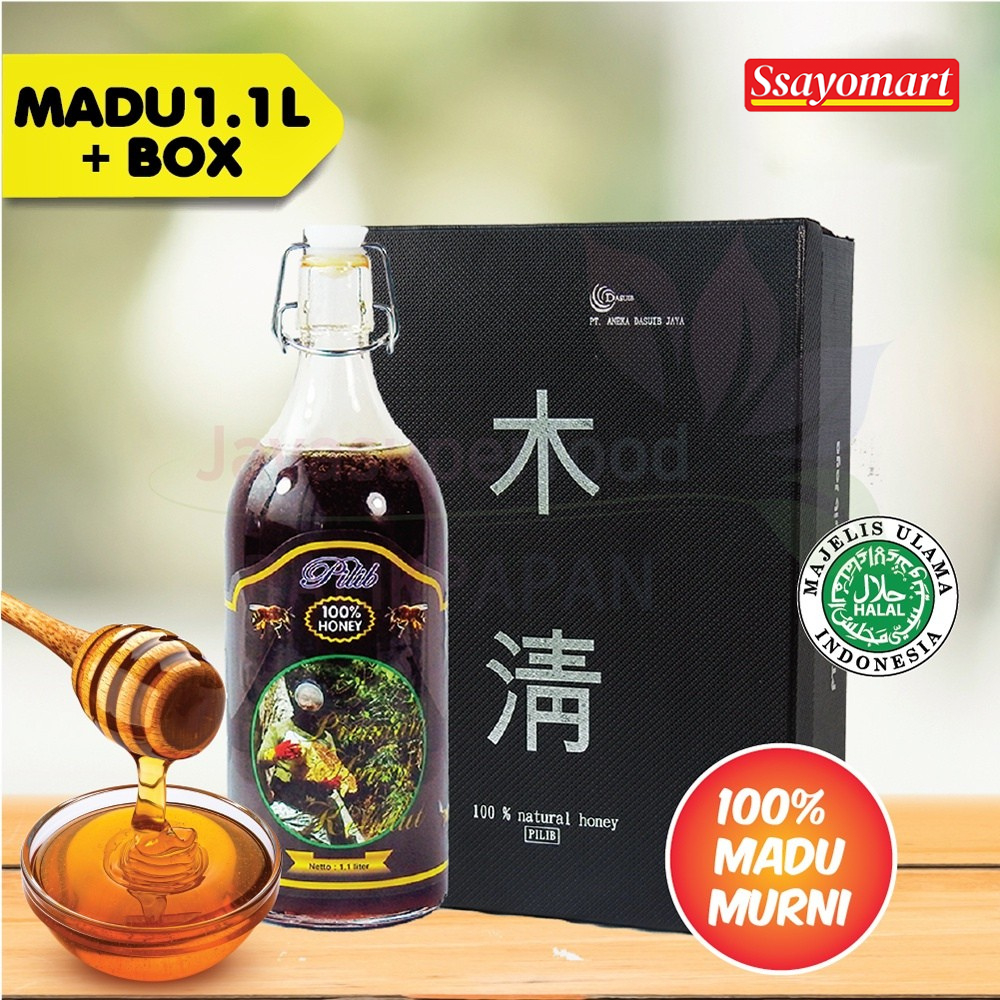 

Madu Kelulut 1 Liter + Box / Premium Honey Kelulut Isi 1 Liter