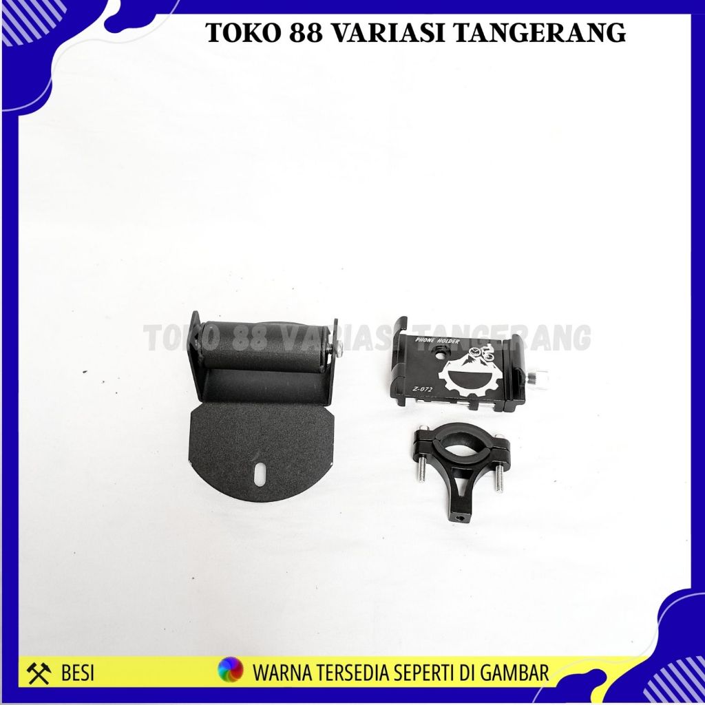 PAKET HOLDER GPS HP NMAX NEW PHONE HOLDER ALUMUNIUM STANG MOTOR YAMAHA NMAX BARU Z072