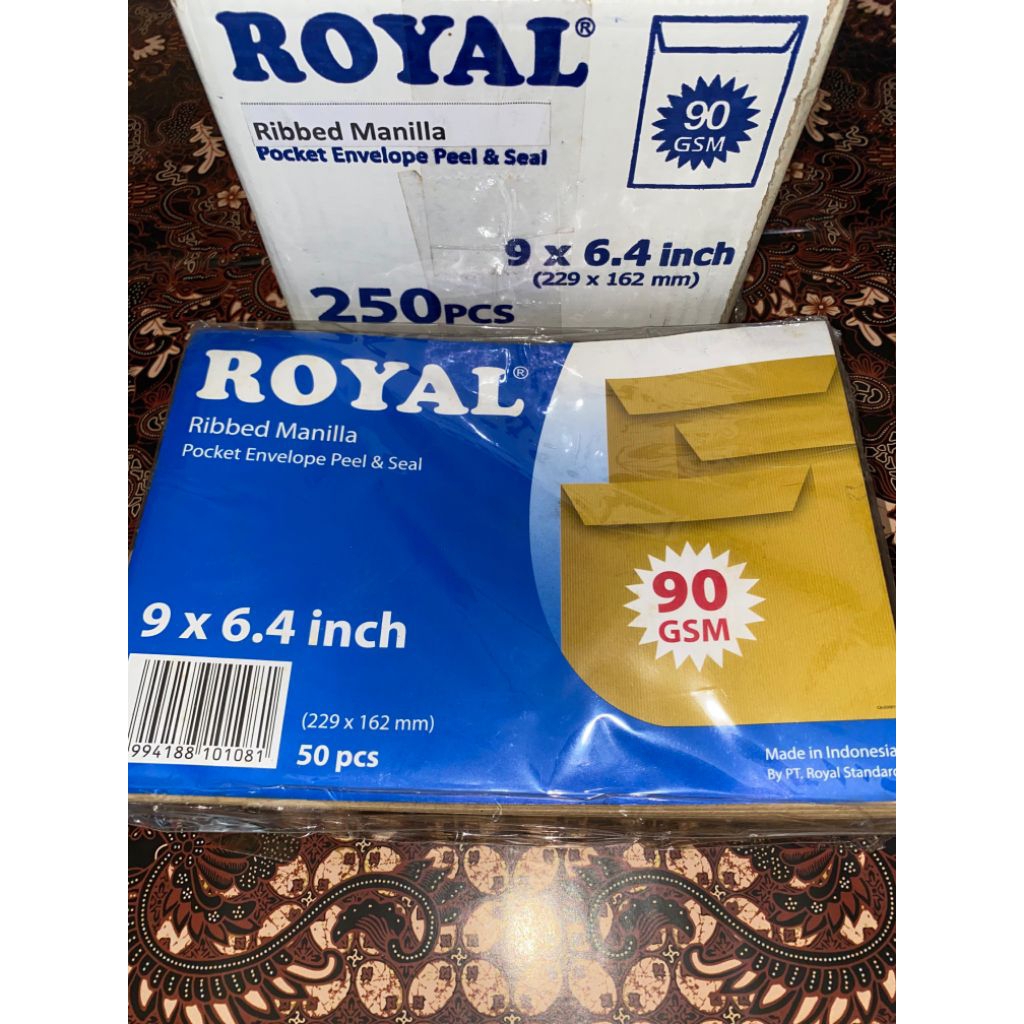 

AMPLOP ROYAL 9 x 6,4 inch / AMPLOP COKLAT MURAH